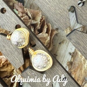Alquimia Gold and Silver Dangle Earrings